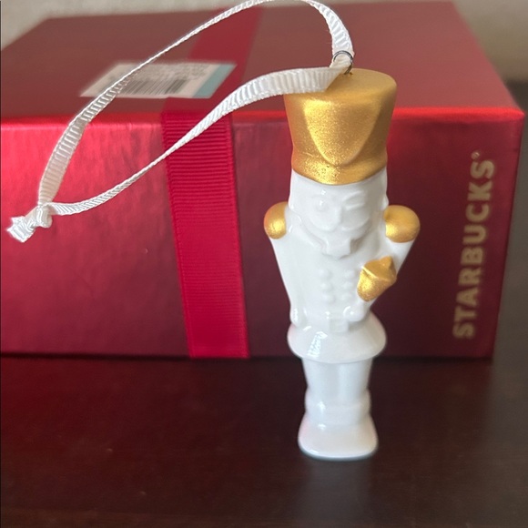 Starbucks Other - *SOLD* 🎩 Starbucks Nutcracker Ceramic Ornament New